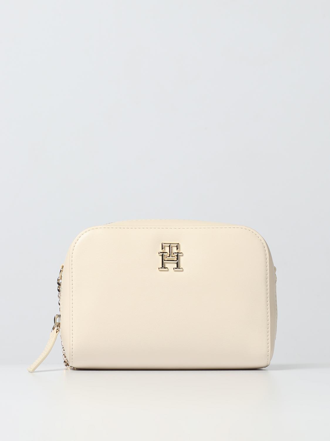 TOMMY HILFIGER: bag in synthetic leather White Tommy Hilfiger