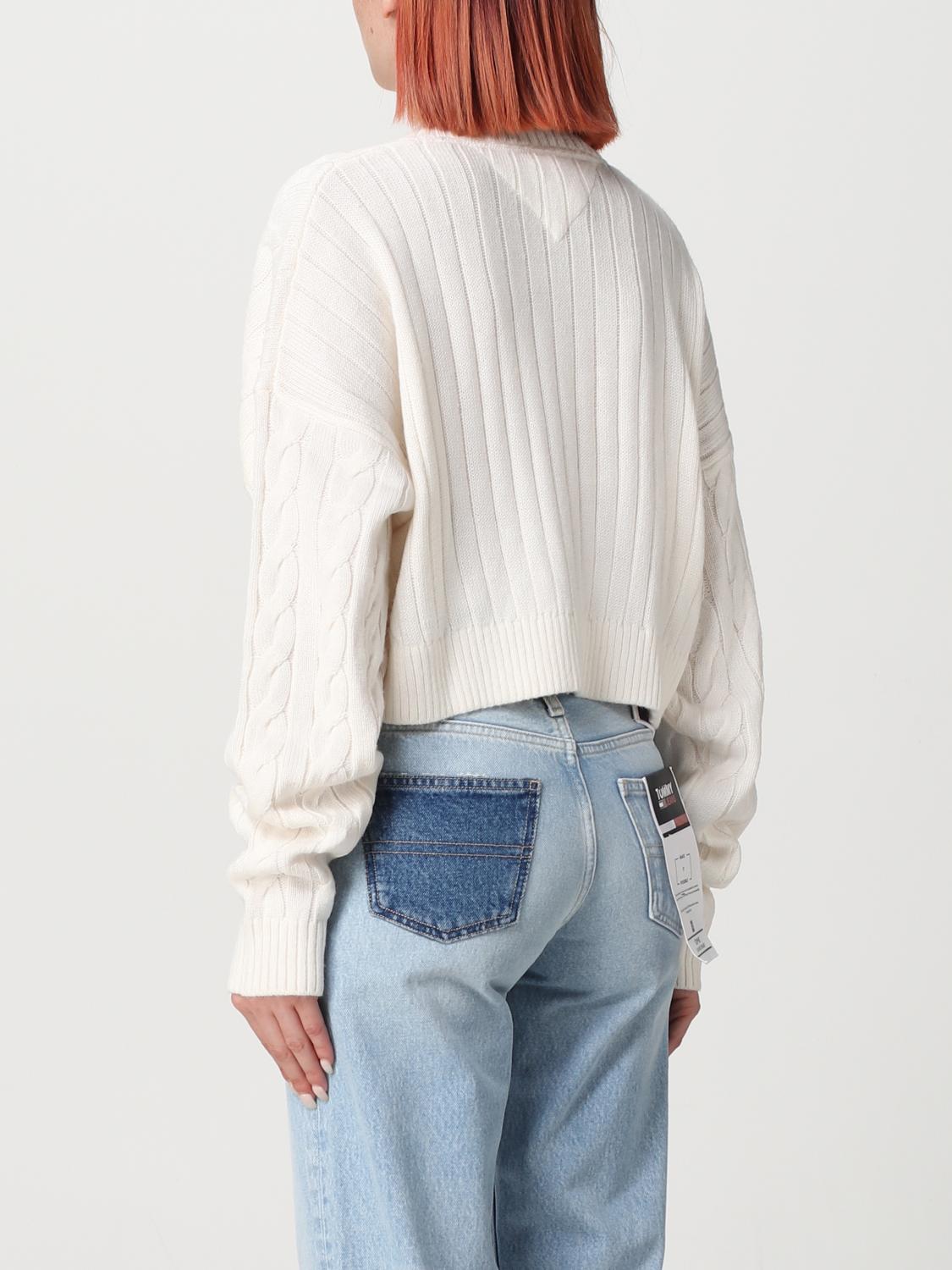 TOMMY JEANS：セーター レディース - ホワイト | GIGLIO.COM