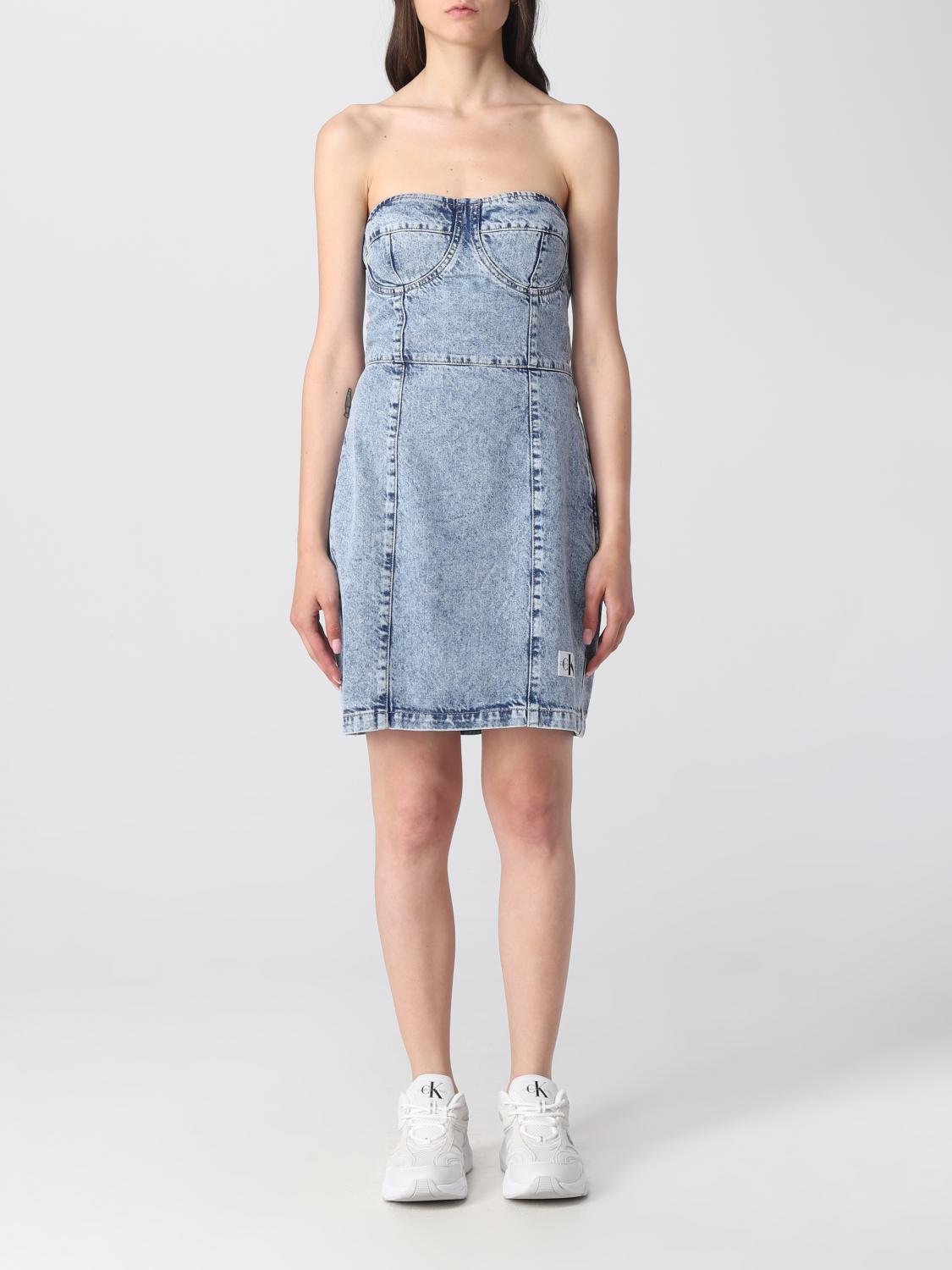 Calvin Klein Dress woman Ck Jeans - Denim | J20J221276 | GIGLIO.COM