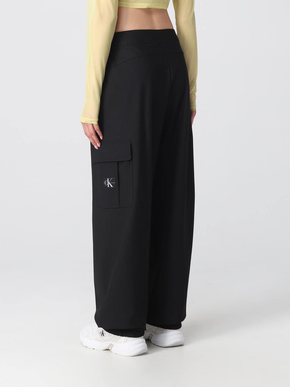 Calvin Klein Pants woman Ck Jeans - Black | J20J221636 | GIGLIO.COM