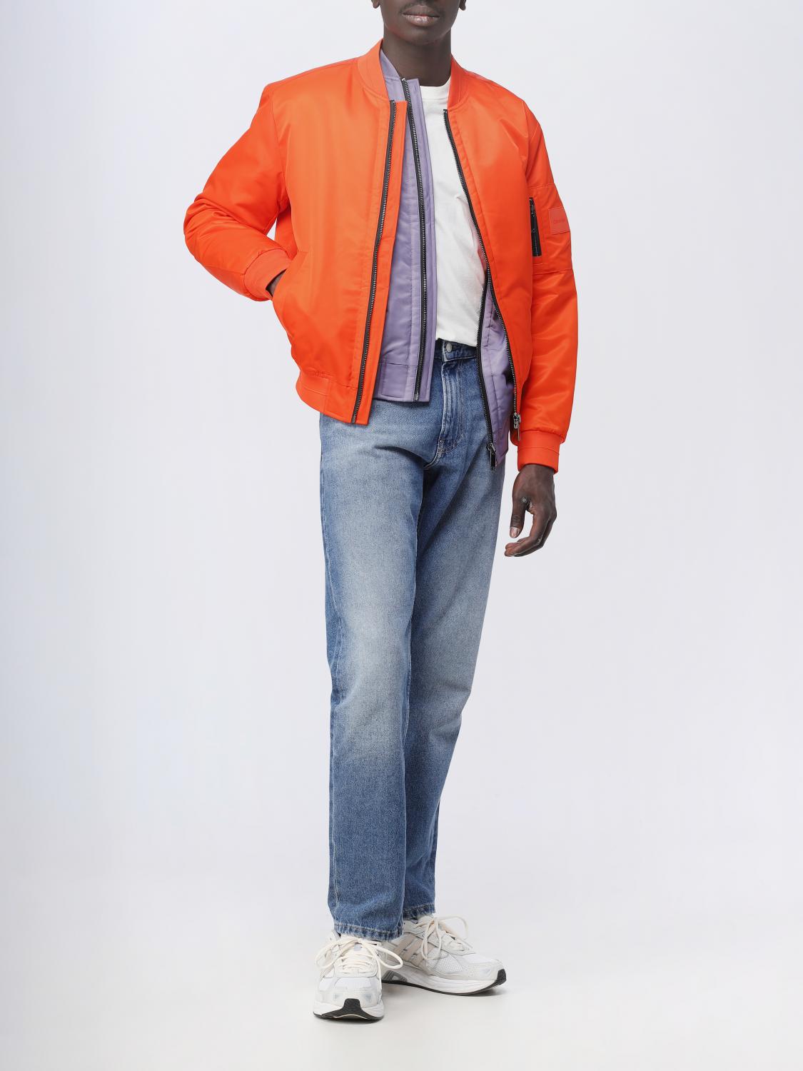 CALVIN KLEIN 재킷: 재킷 남성 Calvin Klein, 오렌지 - Img 2