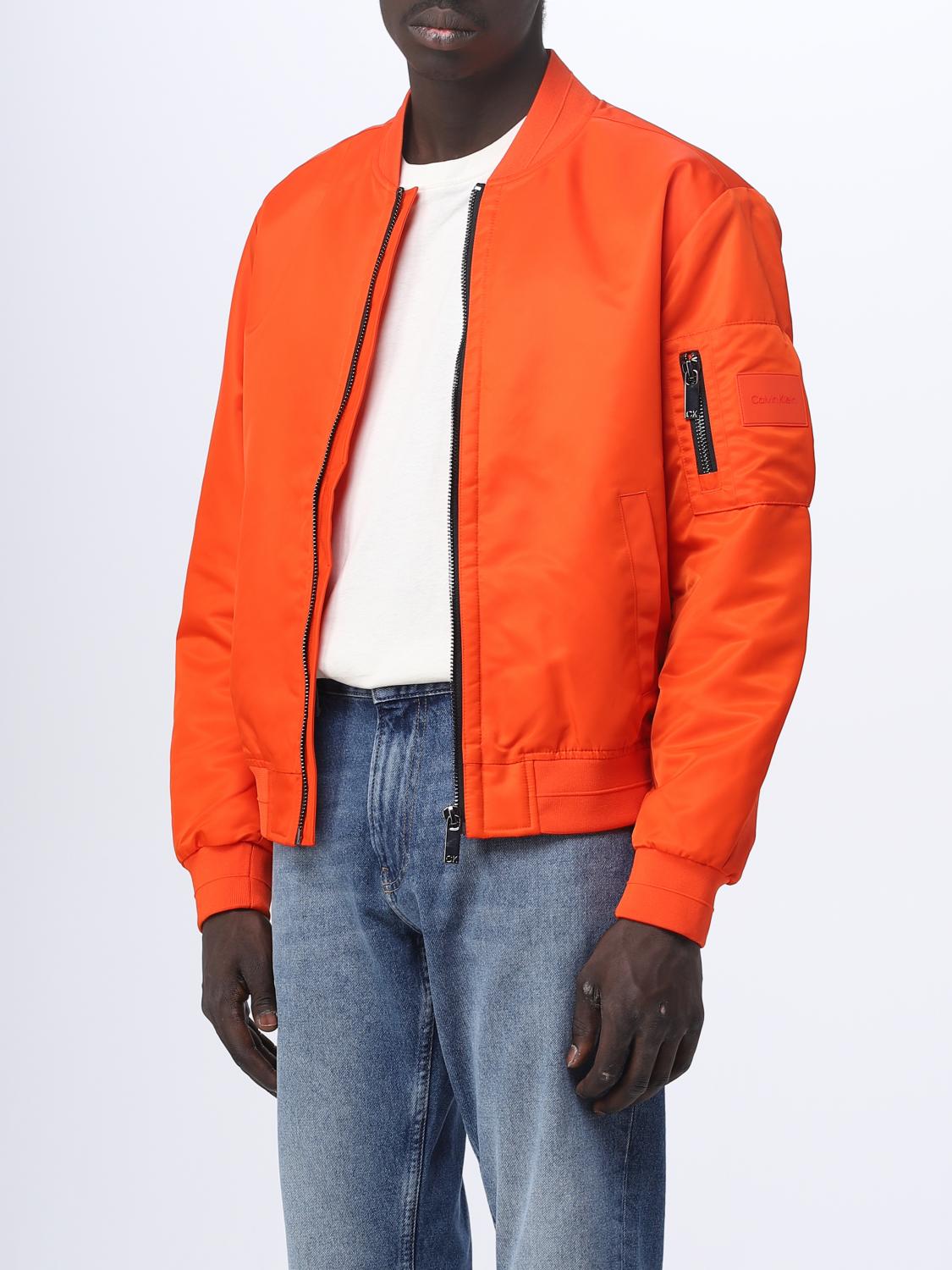 CALVIN KLEIN 재킷: 재킷 남성 Calvin Klein, 오렌지 - Img 4