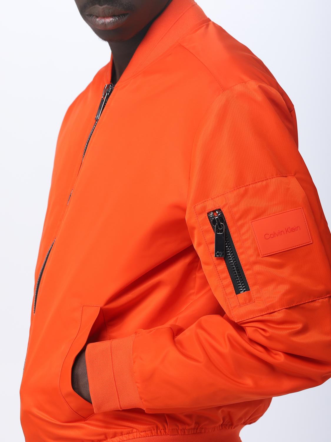 CALVIN KLEIN 재킷: 재킷 남성 Calvin Klein, 오렌지 - Img 5