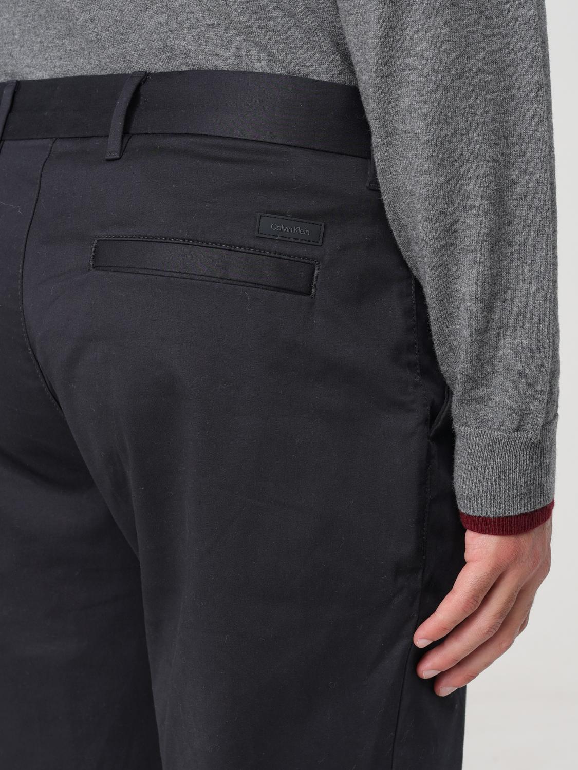 CALVIN KLEIN PANTS: Pants men Calvin Klein, Black - Img 3