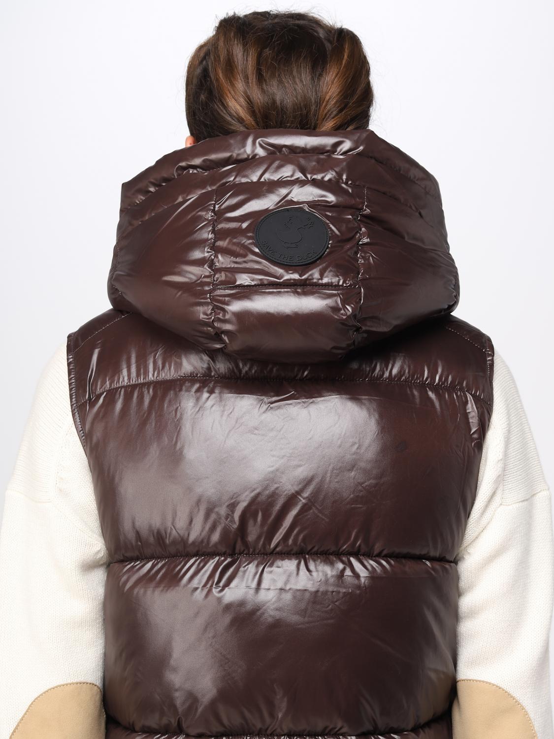 SAVE THE DUCK CHAQUETA: Chaqueta mujer Save The Duck, Marrón Oscuro - Img 4