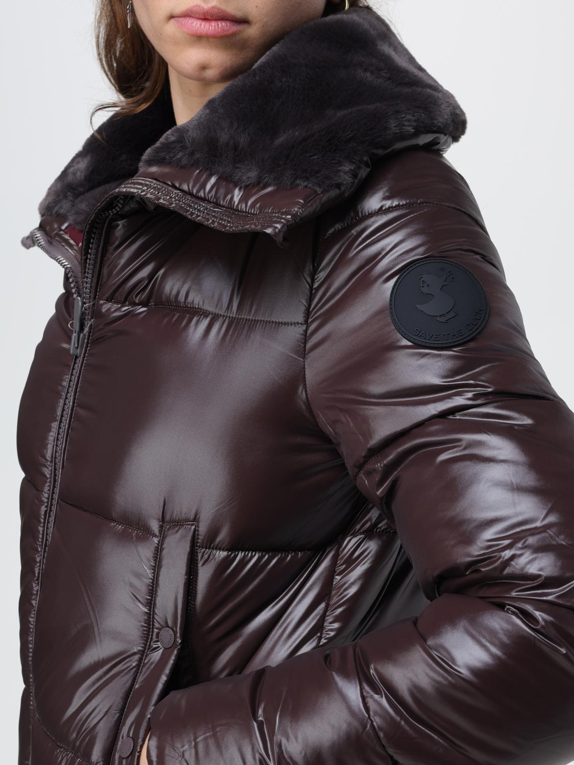 SAVE THE DUCK CHAQUETA: Chaqueta mujer Save The Duck, Marrón Oscuro - Img 4