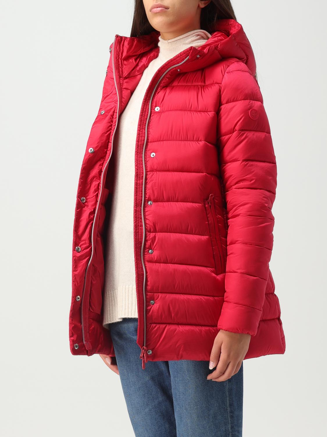 ジャケット SAVE THE DUCK Woman Jacket Red D41264WIRIS17 70014 Save The Duck Outlet: Jacket woman - Red | Save The Duck