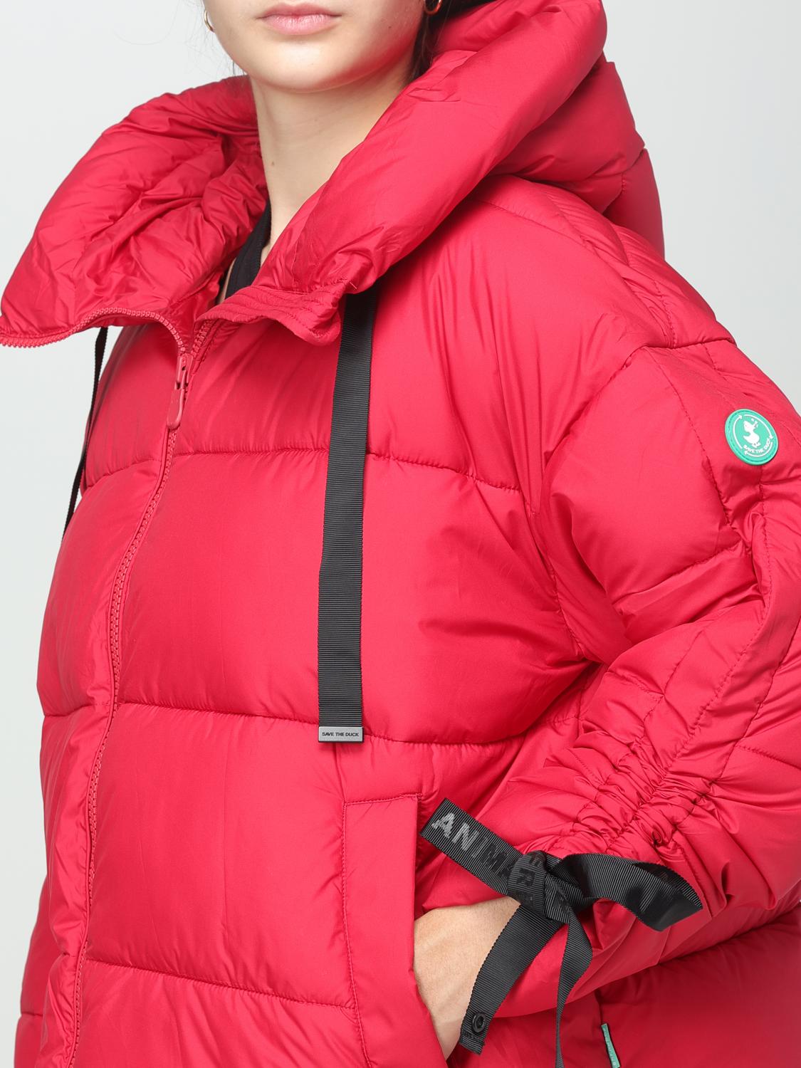 ジャケット SAVE THE DUCK Woman Jacket Red D41264WIRIS17 70014 Save The Duck Outlet: Jacket woman - Red | Save The Duck