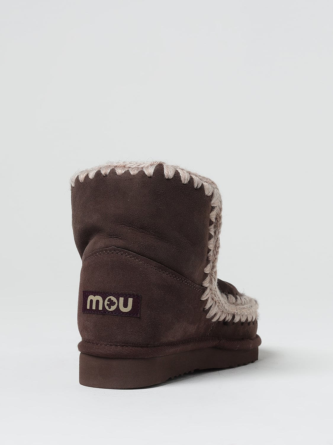 MOU BOTTINES PLATES: Chaussures femme Mou, Marron - Img 3