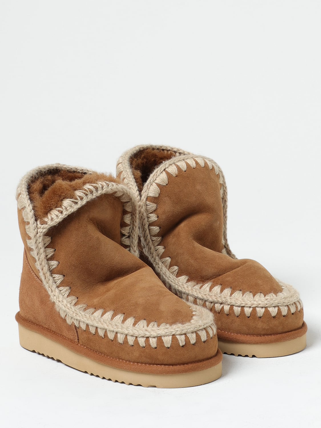 MOU FLACHE STIEFELETTEN: Schuhe damen Mou, Kaffee Braun - Img 2