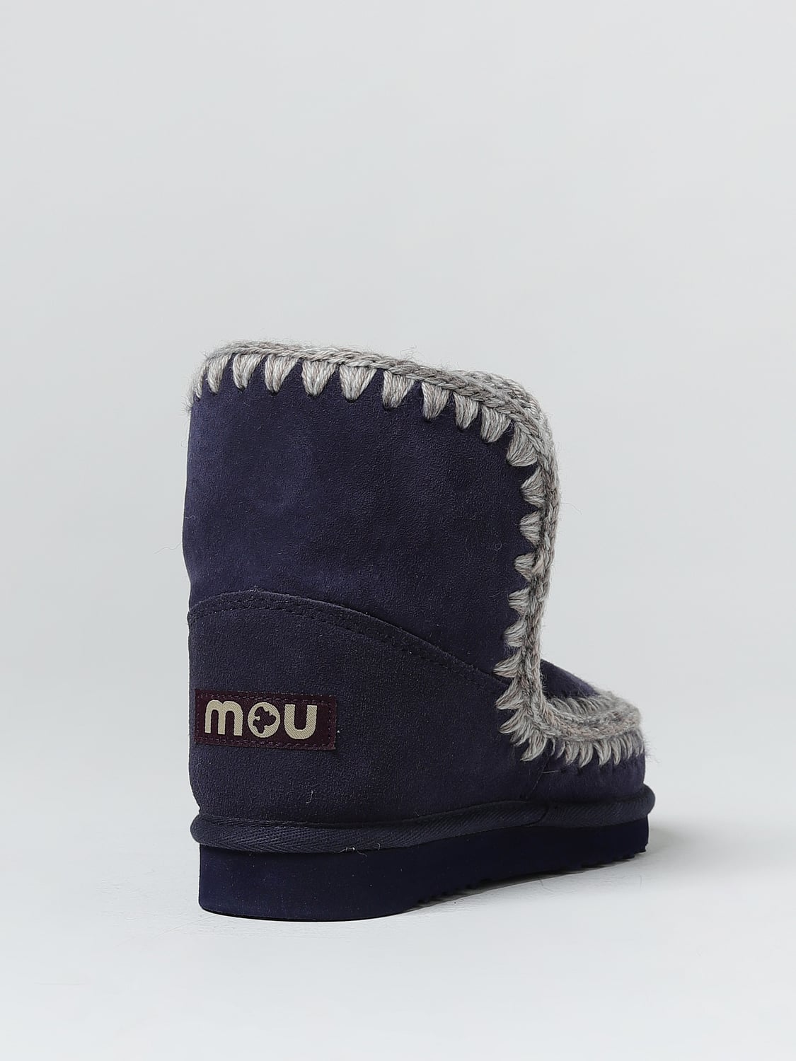 MOU STIVALETTI: Stivaletto Eskimo Mou in pelle scamosciata, Blue 1 - Img 3