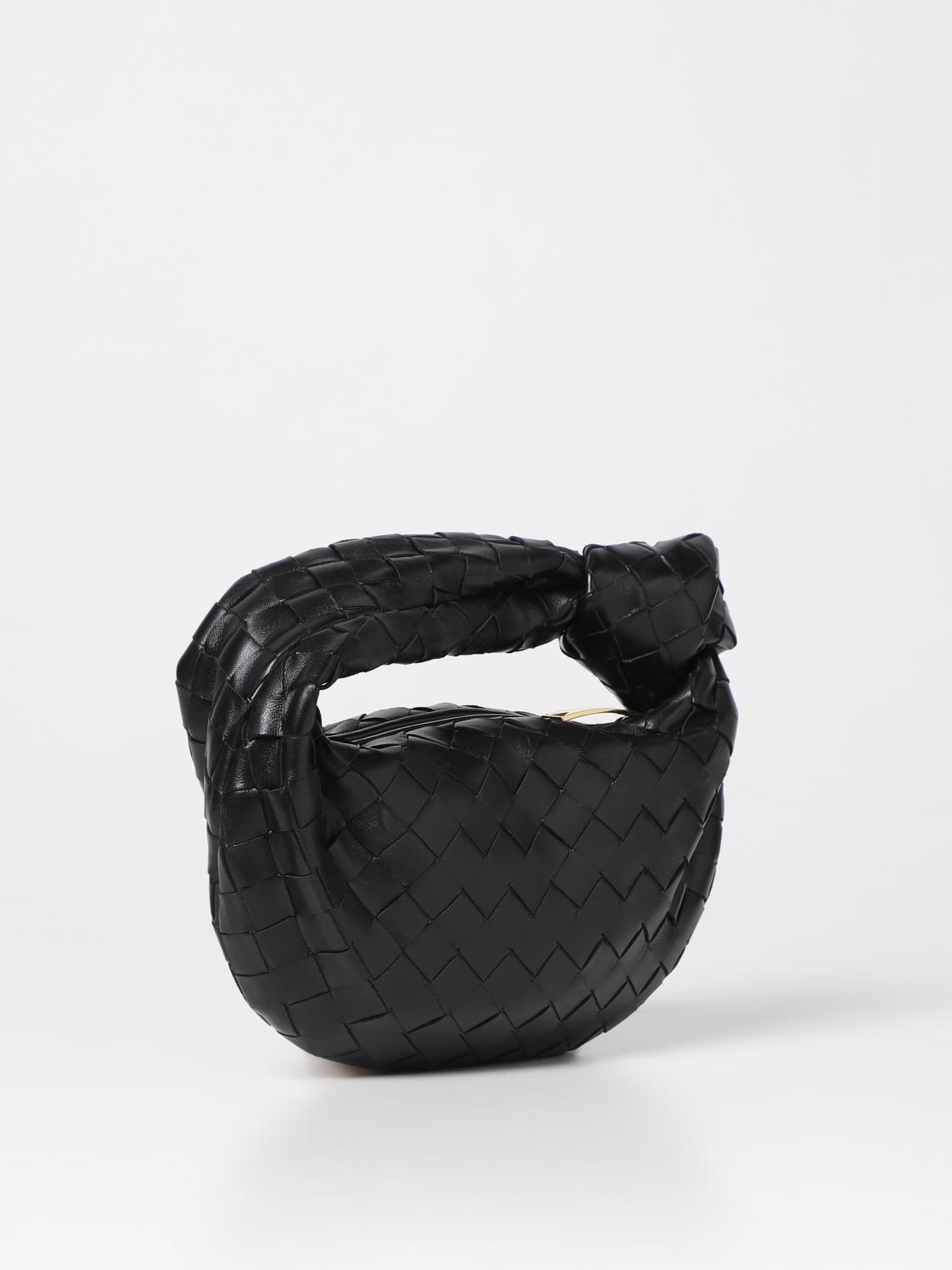 BOTTEGA VENETA BORSA MINI: Borsa Mini Jodie Bottega Veneta in nappa intrecciata, Nero - Img 2