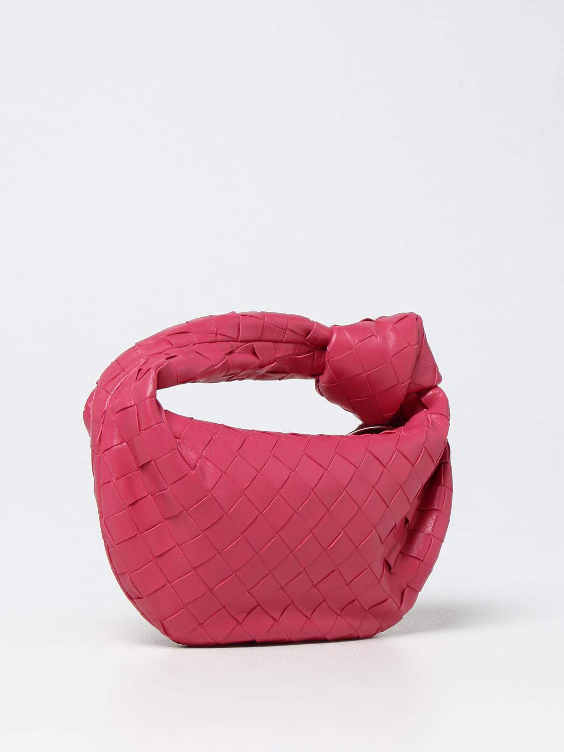 BOTTEGA VENETA BORSA MINI: Borsa Mini Jodie Bottega Veneta in nappa intrecciata, Fuxia - Img 2