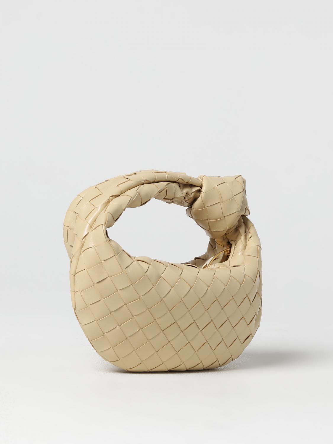 BOTTEGA VENETA BORSA MINI: Borsa Mini Jodie Bottega Veneta in nappa intrecciata, Marrone - Img 2