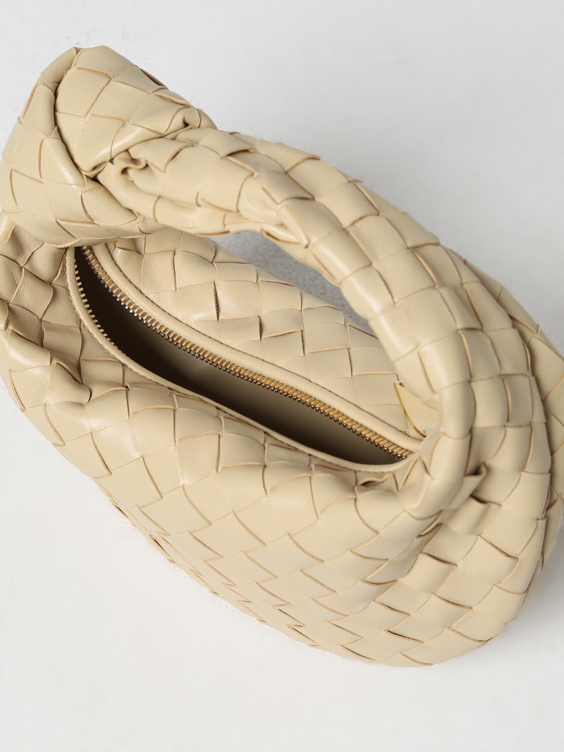 BOTTEGA VENETA BORSA MINI: Borsa Mini Jodie Bottega Veneta in nappa intrecciata, Marrone - Img 4