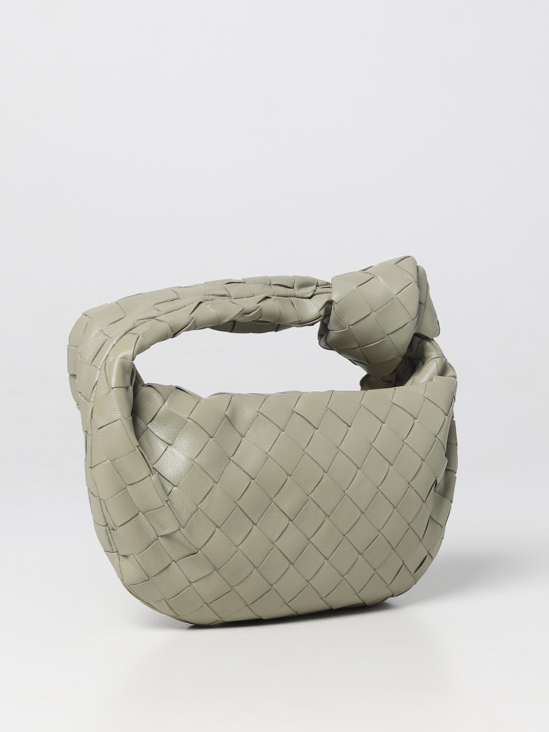 BOTTEGA VENETA BORSA MINI: Borsa Mini Jodie Bottega Veneta in nappa intrecciata, Salvia - Img 2