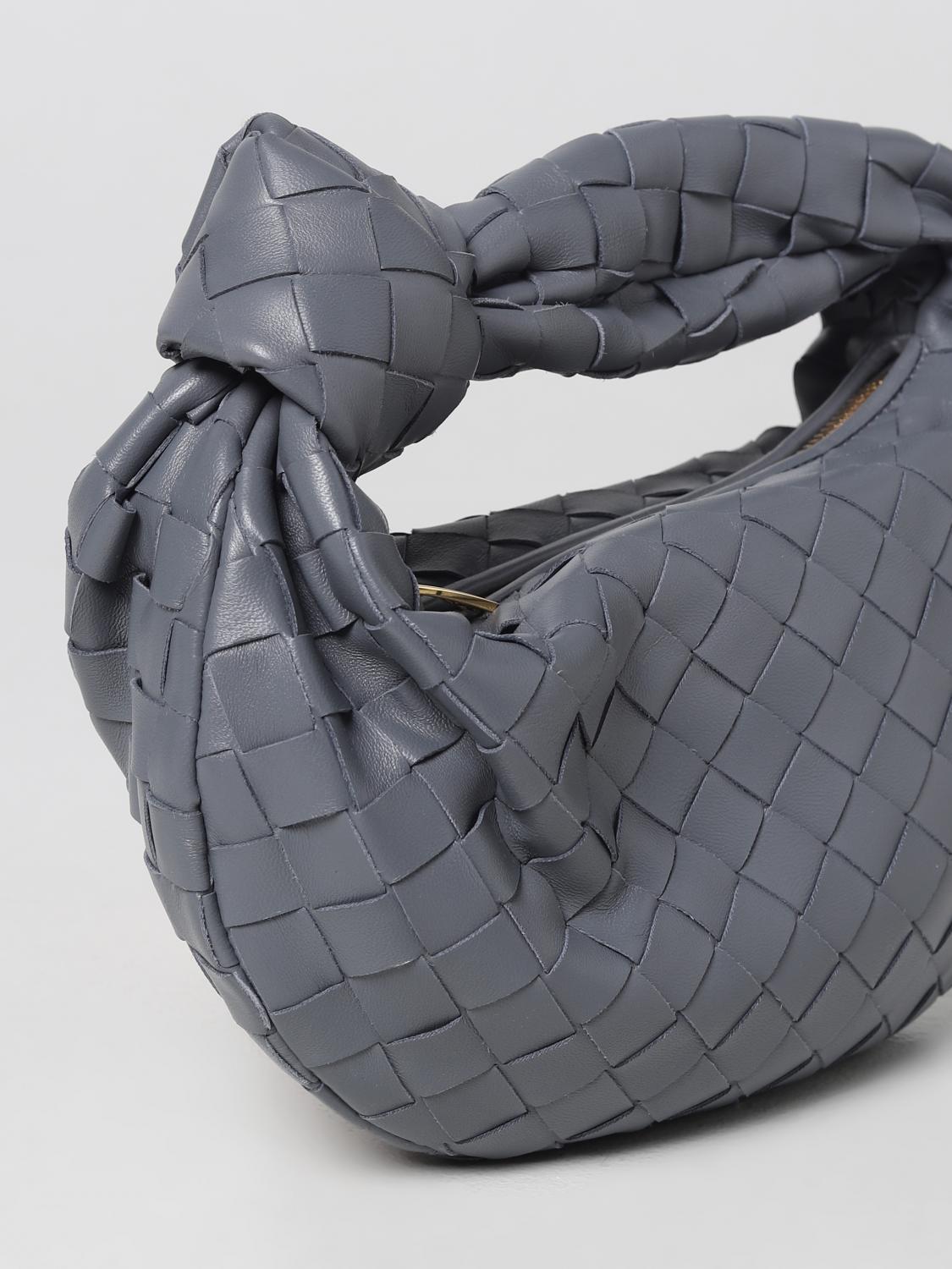 BOTTEGA VENETA BORSA MINI: Borsa Mini Jodie Bottega Veneta in nappa intrecciata, Oro - Img 3