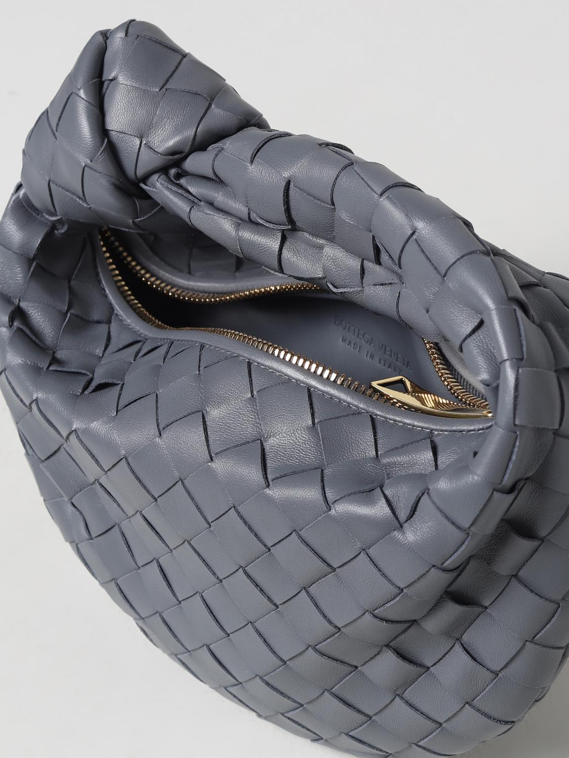 BOTTEGA VENETA BORSA MINI: Borsa Mini Jodie Bottega Veneta in nappa intrecciata, Oro - Img 4