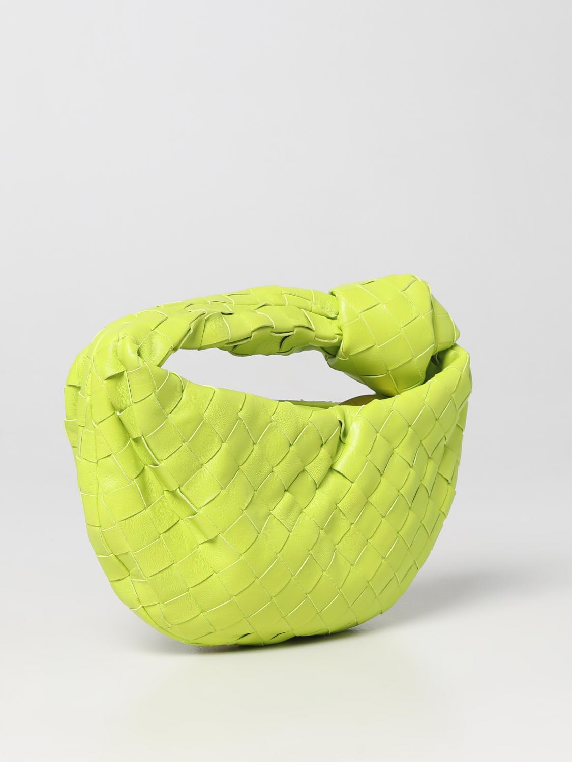 BOTTEGA VENETA BORSA MINI: Borsa Mini Jodie Bottega Veneta in nappa intrecciata, Kiwi - Img 2