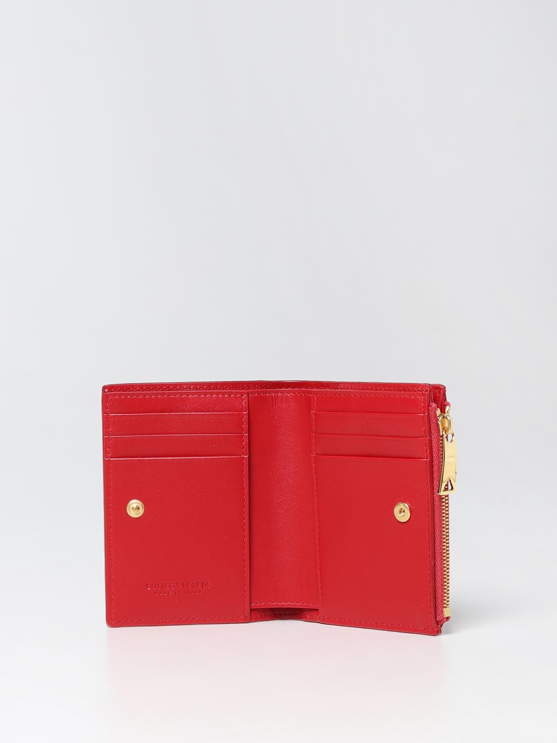 BOTTEGA VENETA PORTAFOGLIO: Portafoglio Bottega Veneta in nappa intrecciata, Rubino - Img 2