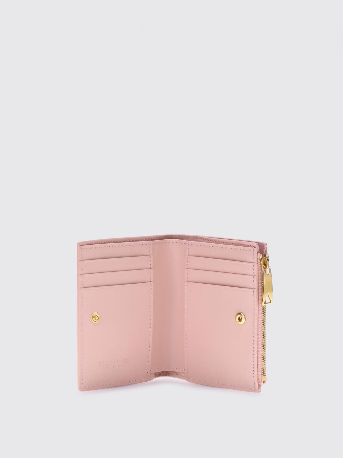 BOTTEGA VENETA PORTAFOGLIO: Portafoglio Bottega Veneta in nappa intrecciata, Oro Rosa - Img 2
