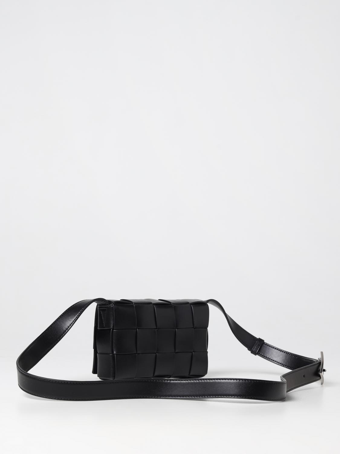 BOTTEGA VENETA: bag in woven leather - Black | Bottega BOTTEGA VENETA: bag in woven leather - Black | Bottega