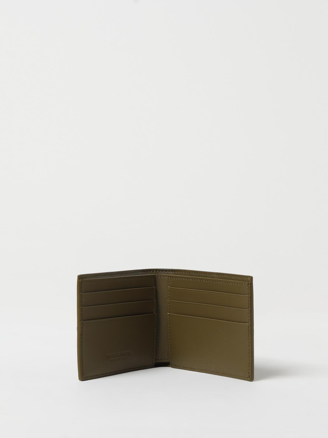 BOTTEGA VENETA WALLET: Bottega Veneta Wallet in Woven Leather, Kaki - Img 2