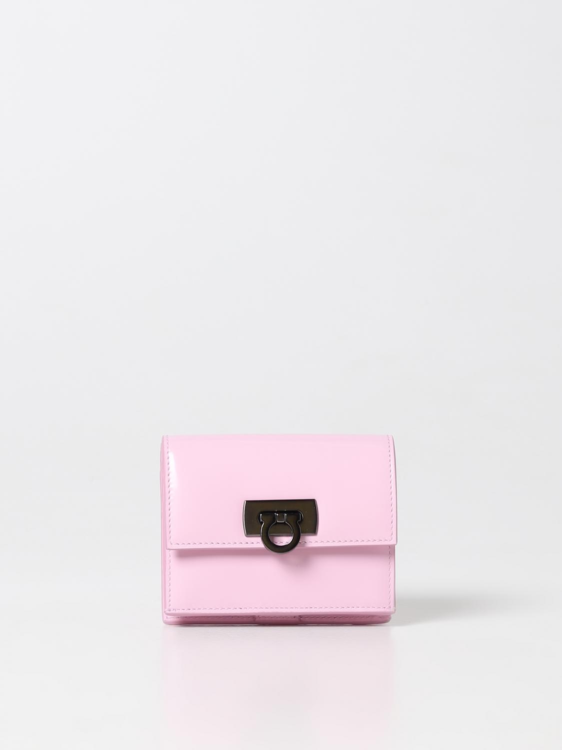 【関税&送料込】Ferragamo Wallets Pink FERRAGAMO: Gancini leather wallet - Pink | Ferragamo wallet