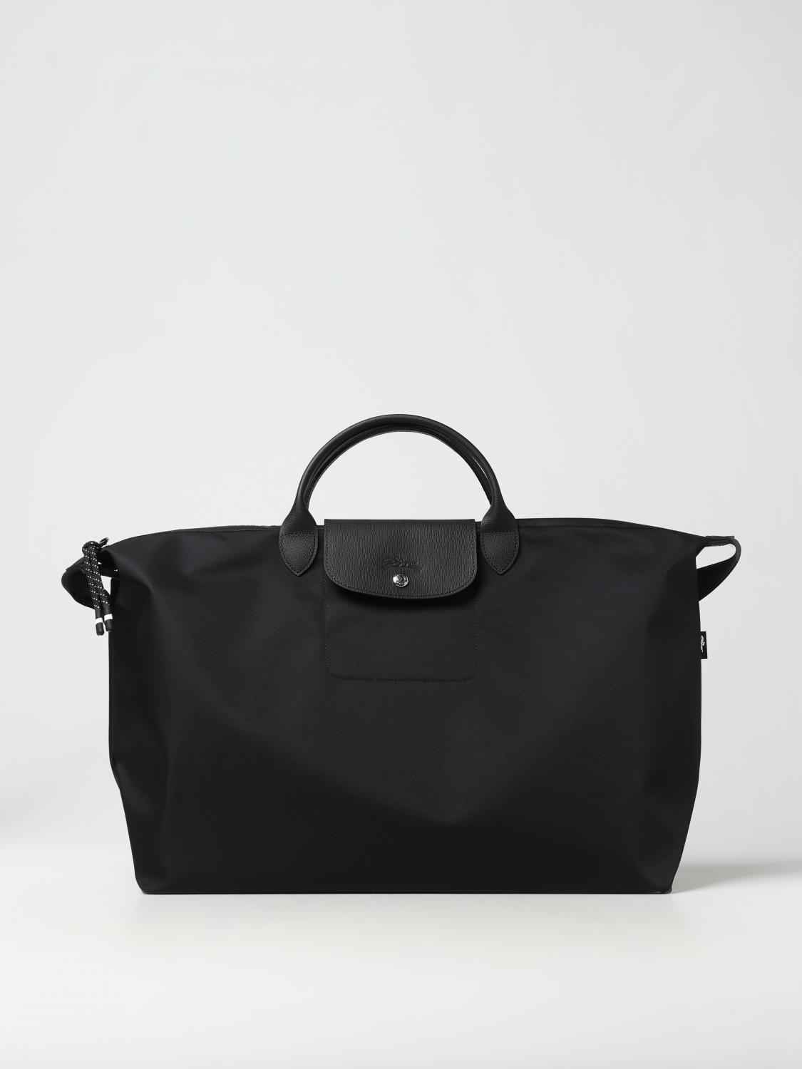 LONGCHAMP Le Pliage Energy duffle bag in recycled nylon Black Longchamp travel case L1624 HSR online at GIGLIO.COM