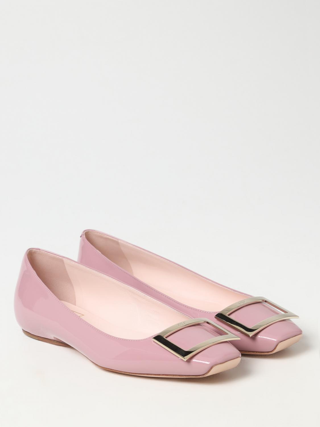 ROGER VIVIER BALLERINE: Ballerina Trompette Roger Vivier in vernice, Rosa - Img 2