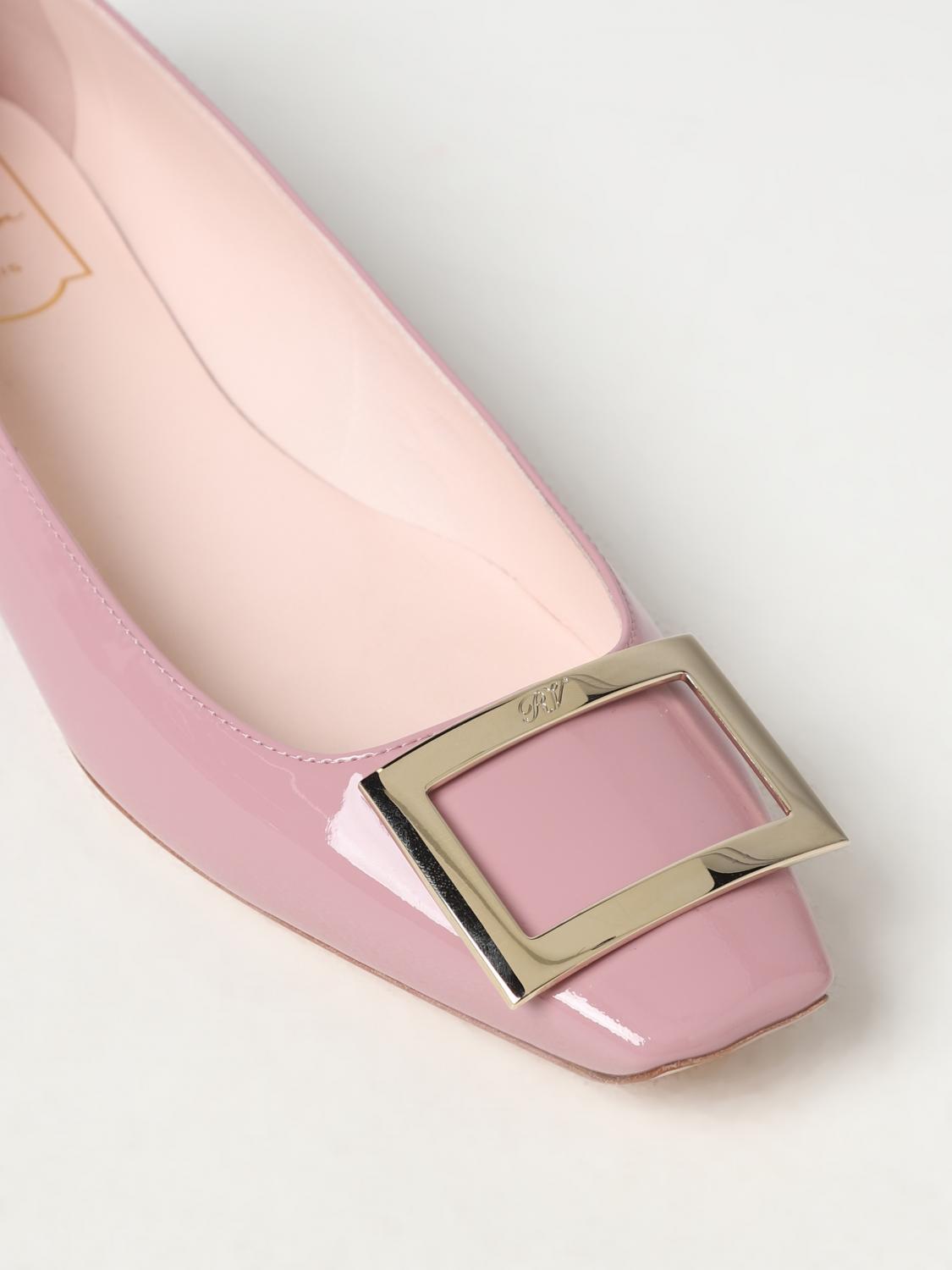 ROGER VIVIER BALLERINE: Ballerina Trompette Roger Vivier in vernice, Rosa - Img 4