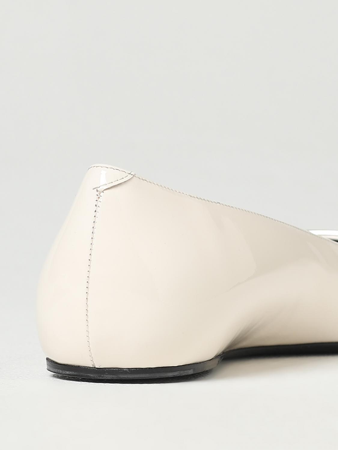 ROGER VIVIER BALLERINE: Ballerina Trompette Roger Vivier in vernice, Panna - Img 3