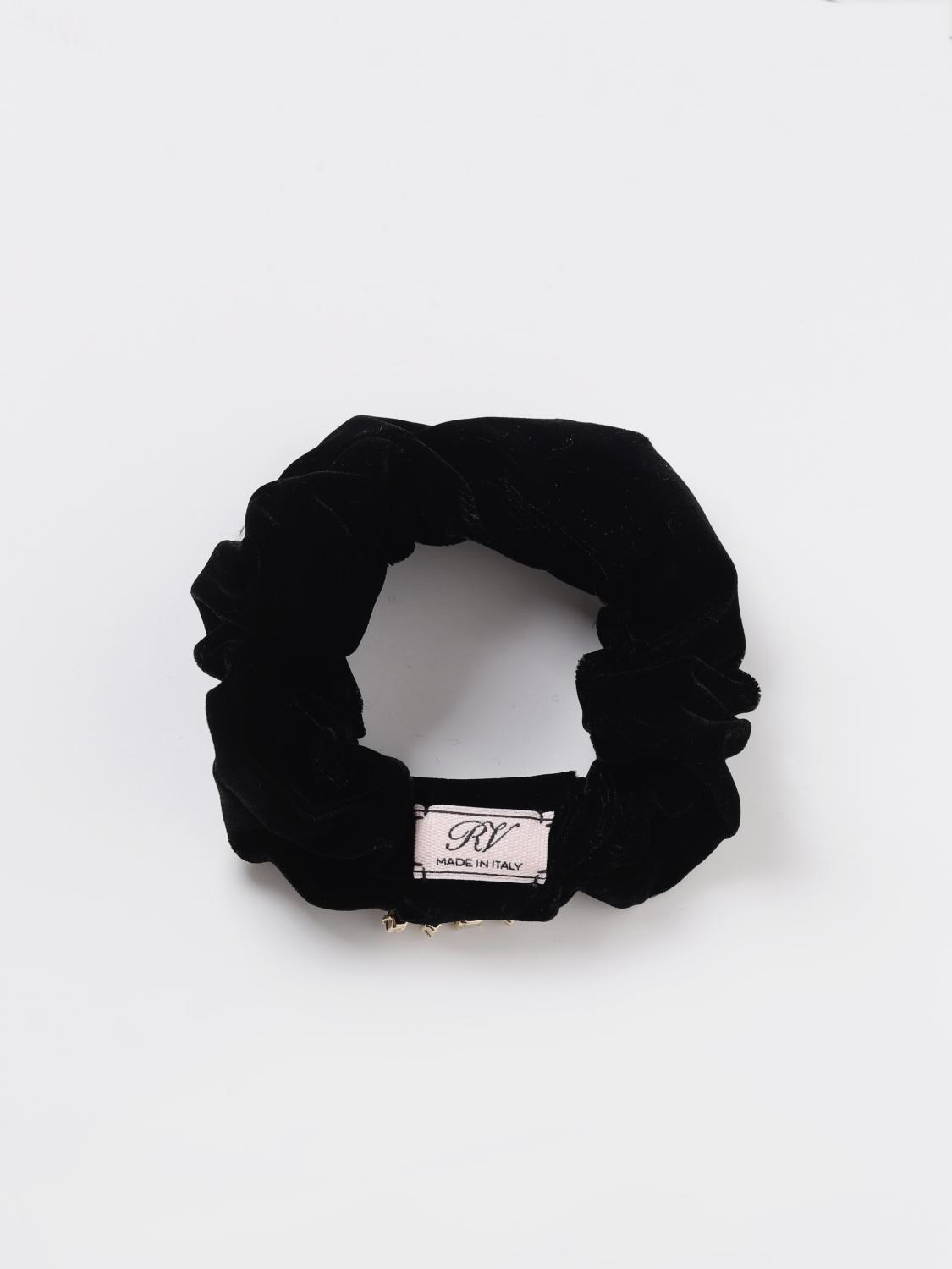 ROGER VIVIER FERMACAPELLI: Scrunchies Roger Vivier in velluto, Nero - Img 2