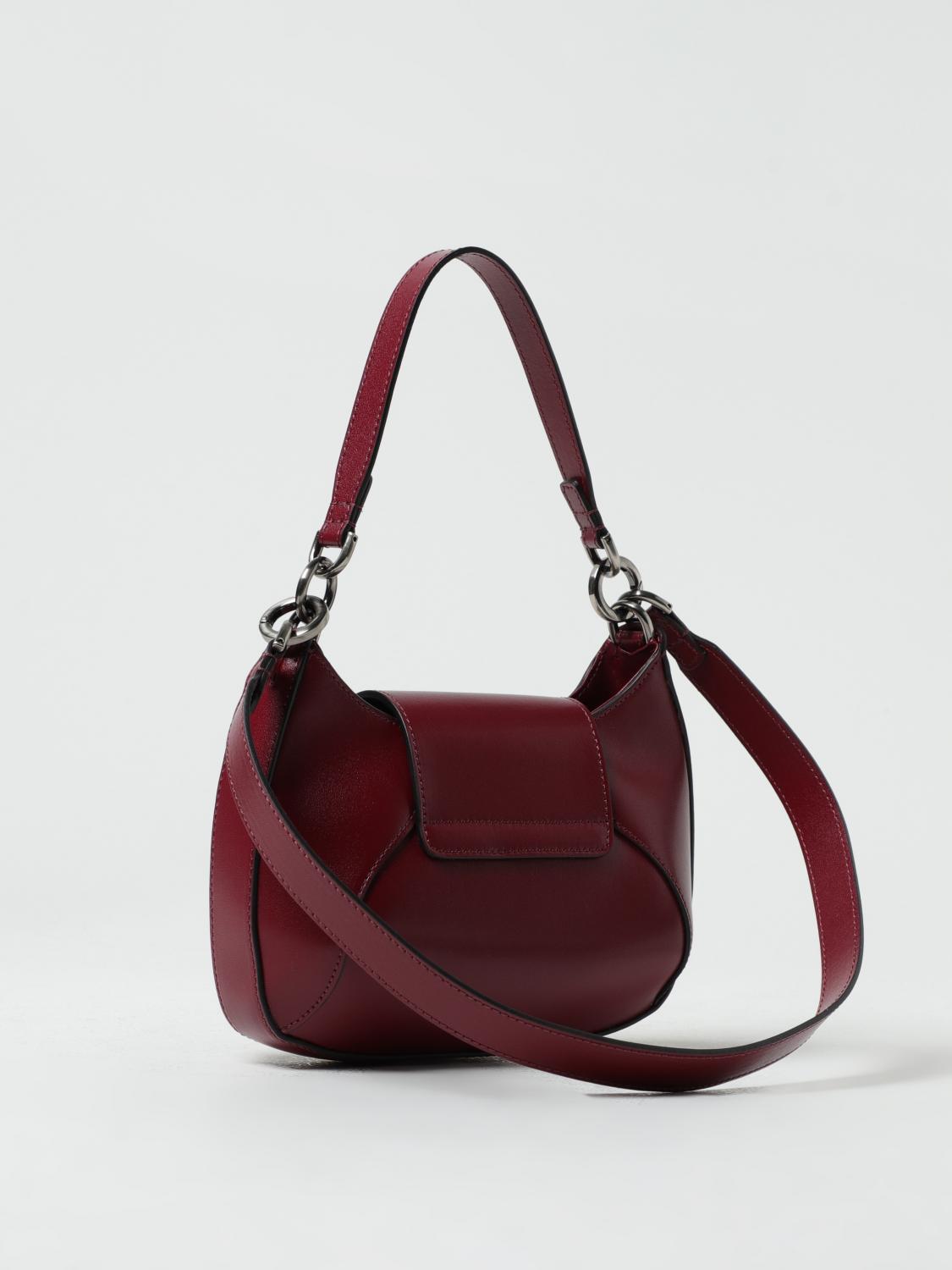 HOGAN BORSA MINI: Borsa Hogan in pelle con tracolla, Amaranto - Img 2