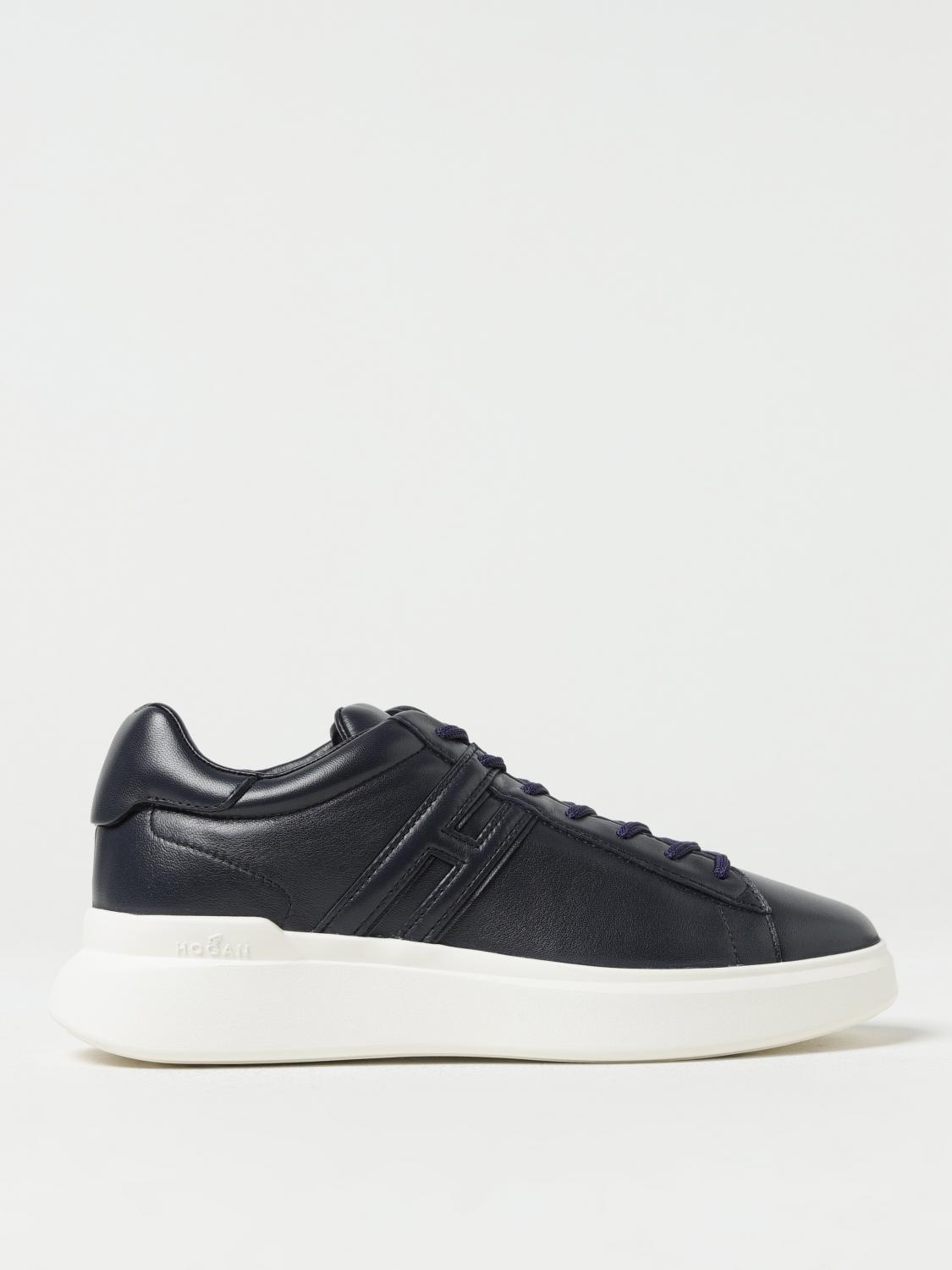 HOGAN SNEAKERS: Hogan H580 leather sneakers, Blue - Img 1
