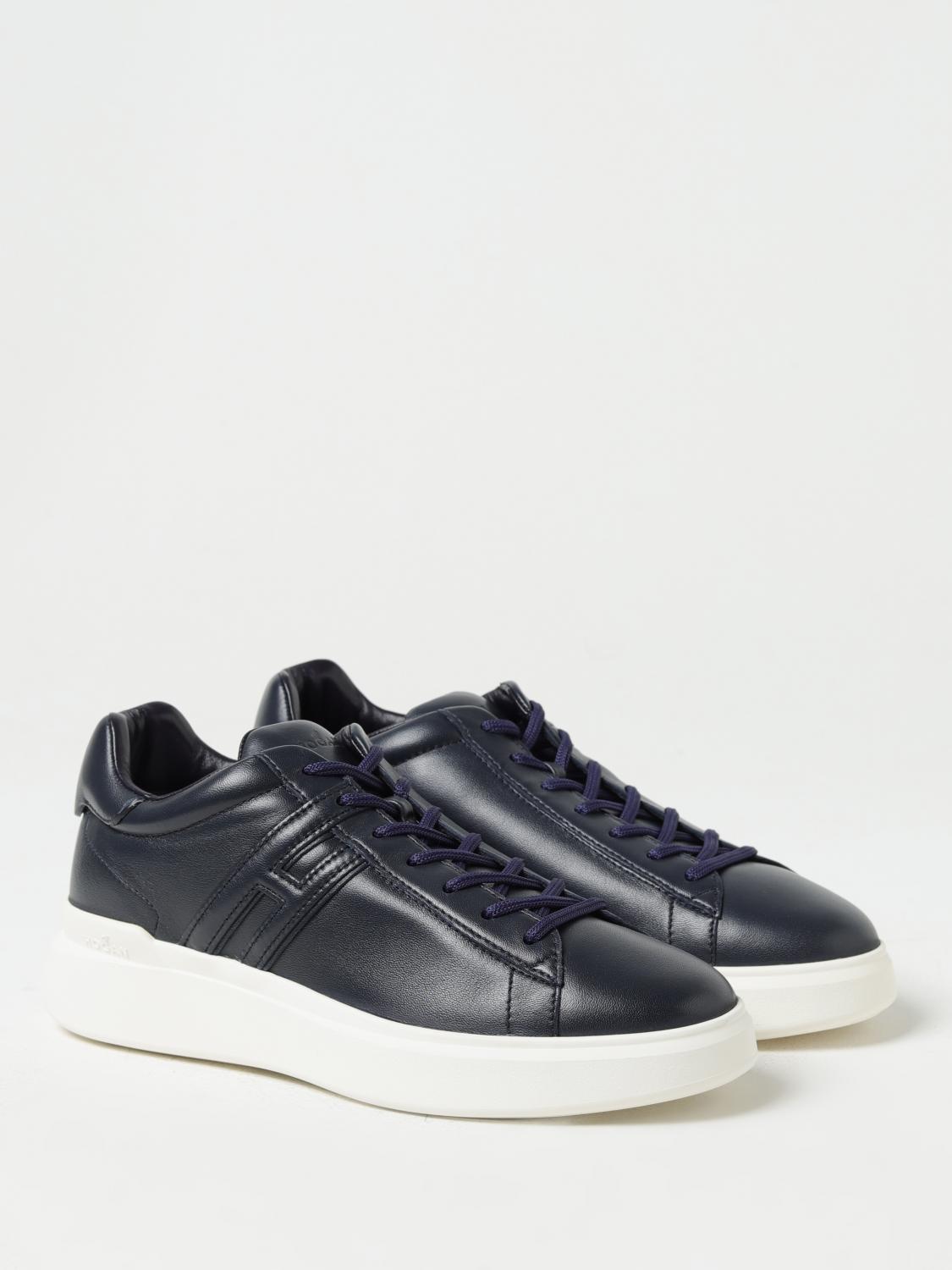 HOGAN SNEAKERS: Hogan H580 leather sneakers, Blue - Img 2
