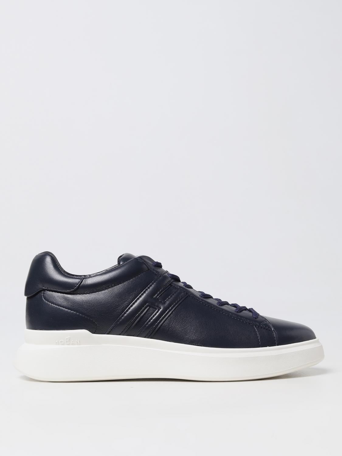 HOGAN SNEAKERS: Hogan H580 leather sneakers, Navy - Img 1