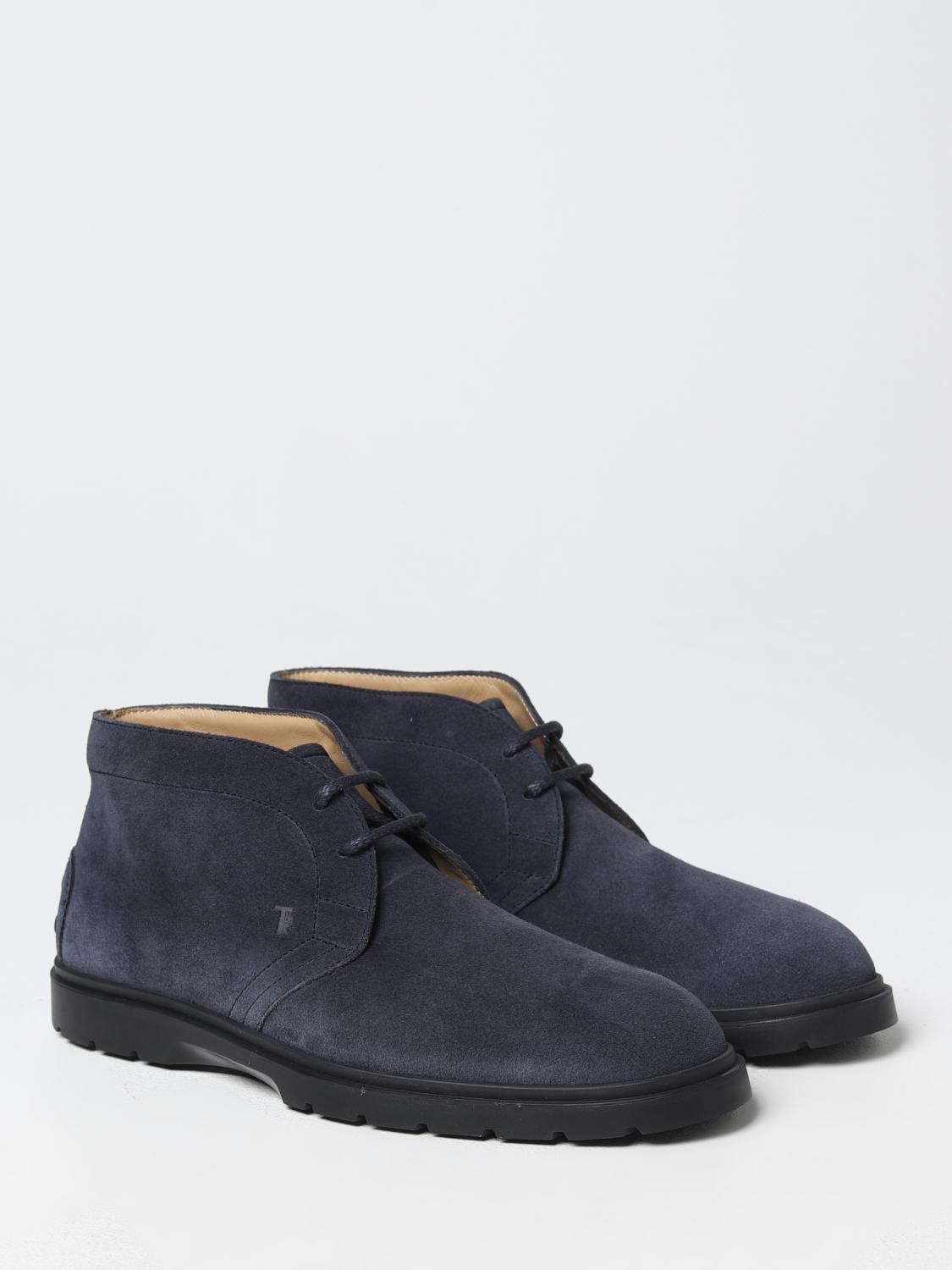 TOD'S CHUKKA BOOTS: Tod's suede ankle boots, Blue - Img 2