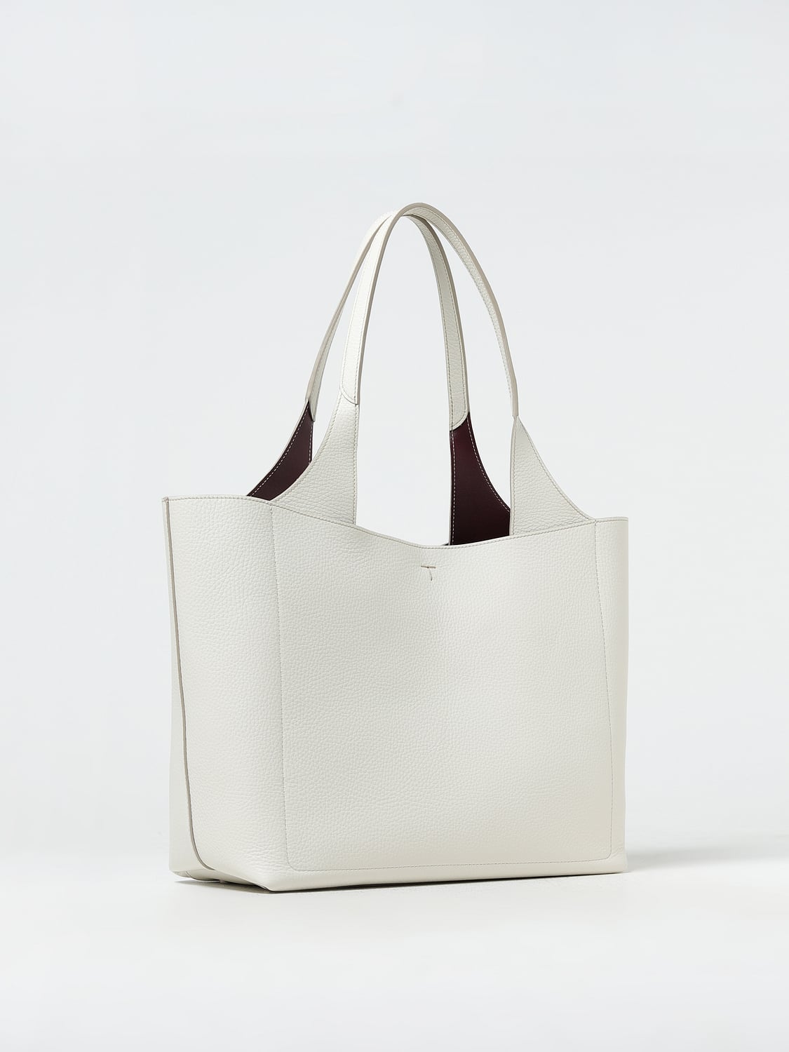 TOD'S BORSA TOTE: Borsa Tod's in pelle a grana, Bianco - Img 2