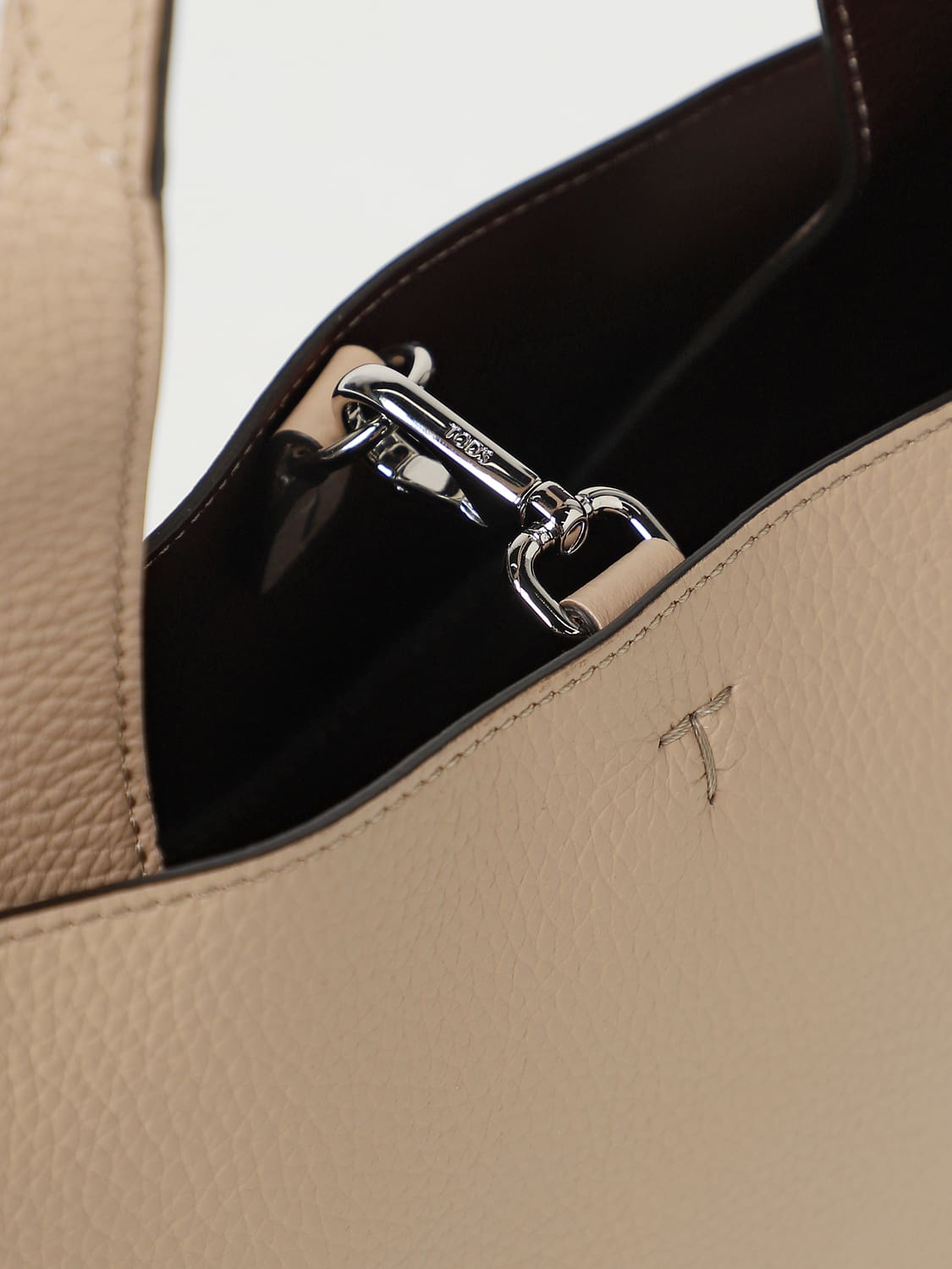 TOD'S BORSA TOTE: Borsa Tod's in pelle a grana, Rosa - Img 3