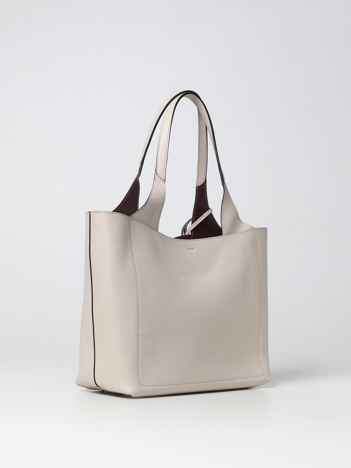 TOD'S BORSA TOTE: Borsa Tod's in pelle a grana, Grigio - Img 2