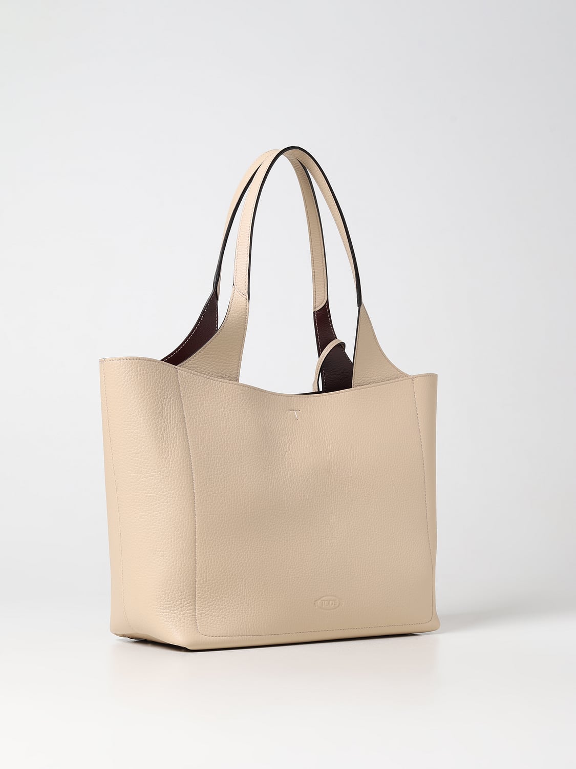 TOD'S BORSA TOTE: Borsa Tod's in pelle a grana, Beige - Img 2