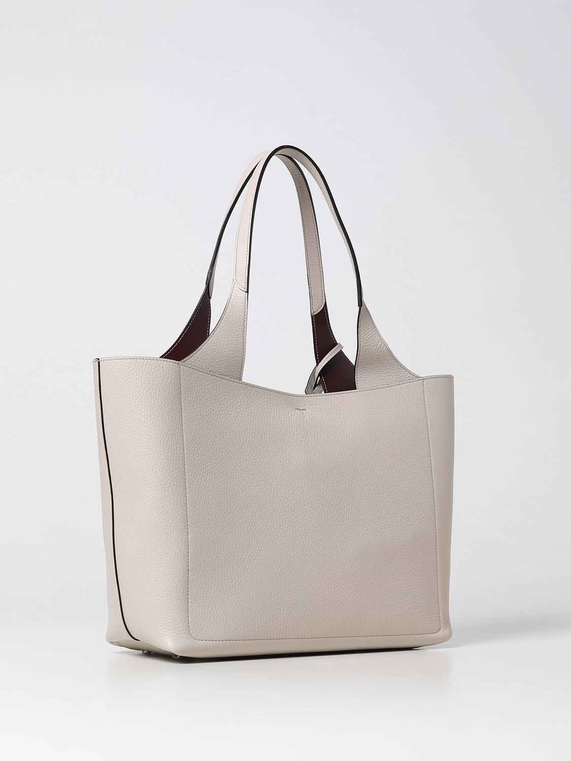 TOD'S BORSA TOTE: Borsa Tod's in pelle a grana, Perla - Img 2