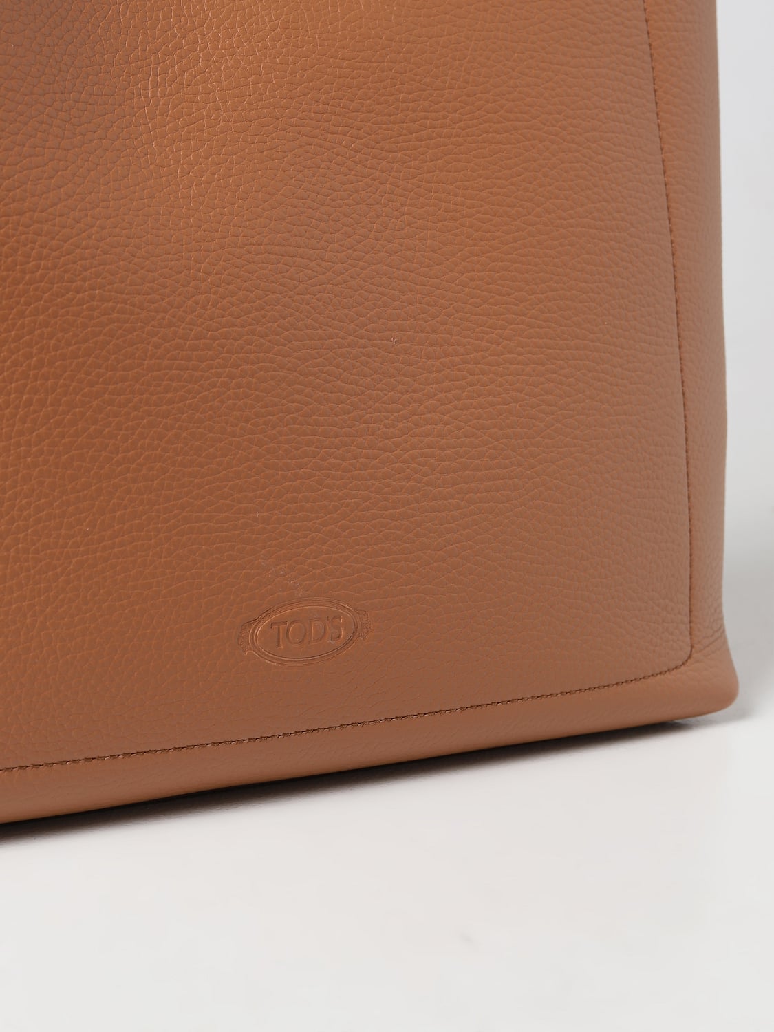 TOD'S BORSA TOTE: Borsa Tod's in pelle a grana, Cuoio - Img 3