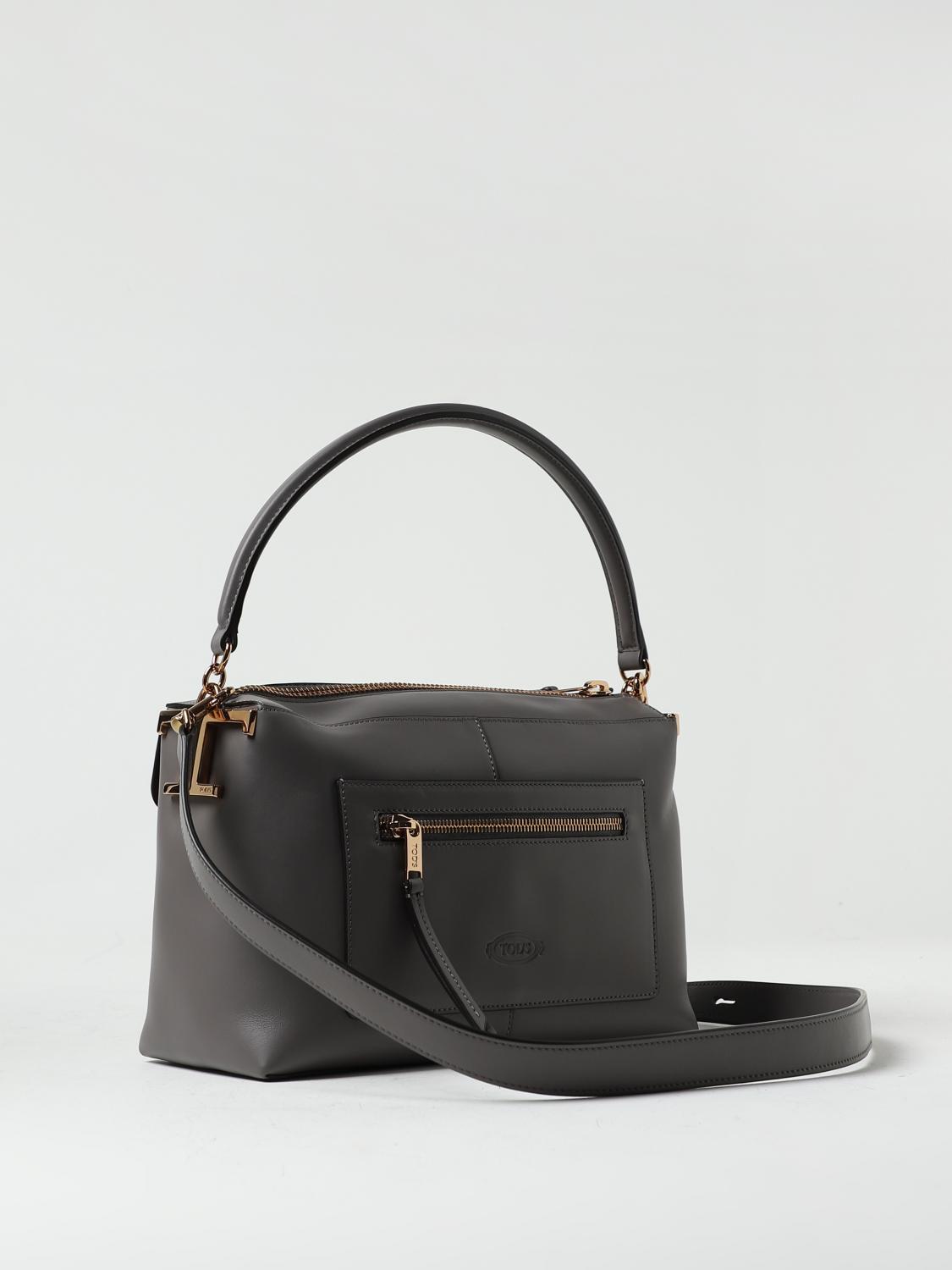 TOD'S BORSA A SPALLA: Borsa Tod's in pelle, Grigio - Img 2