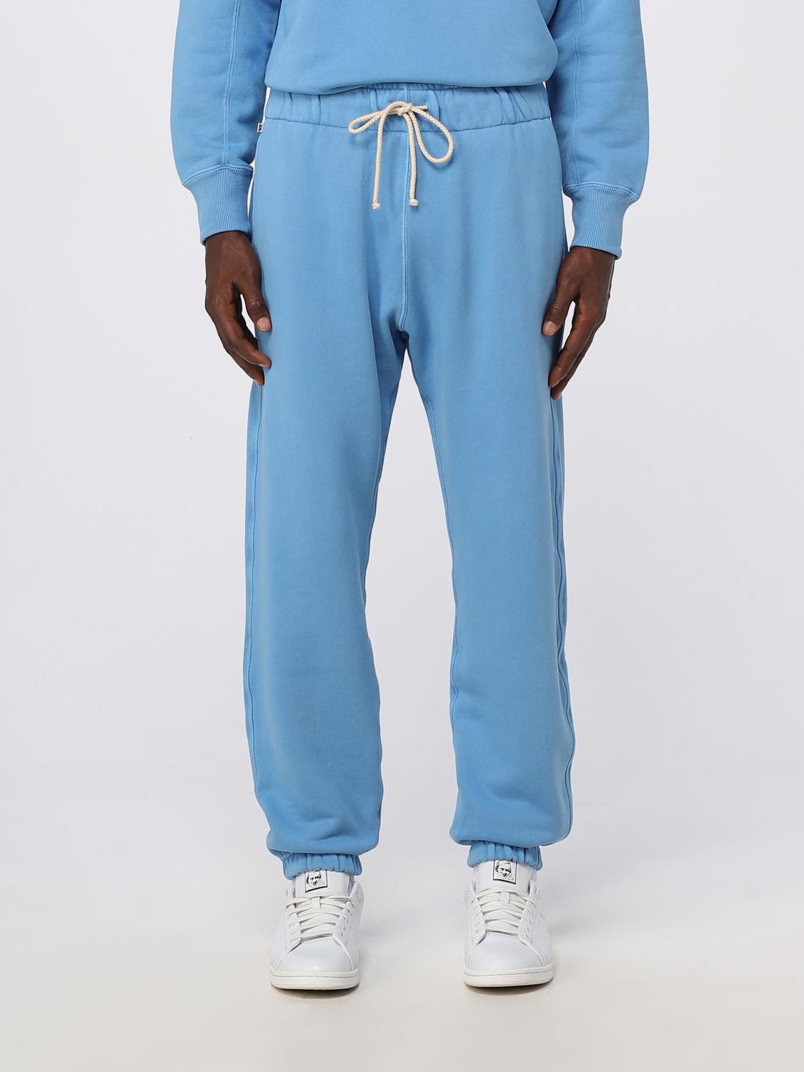 AUTRY PANTS: Autry jogger pants in cotton, Gnawed Blue - Img 1