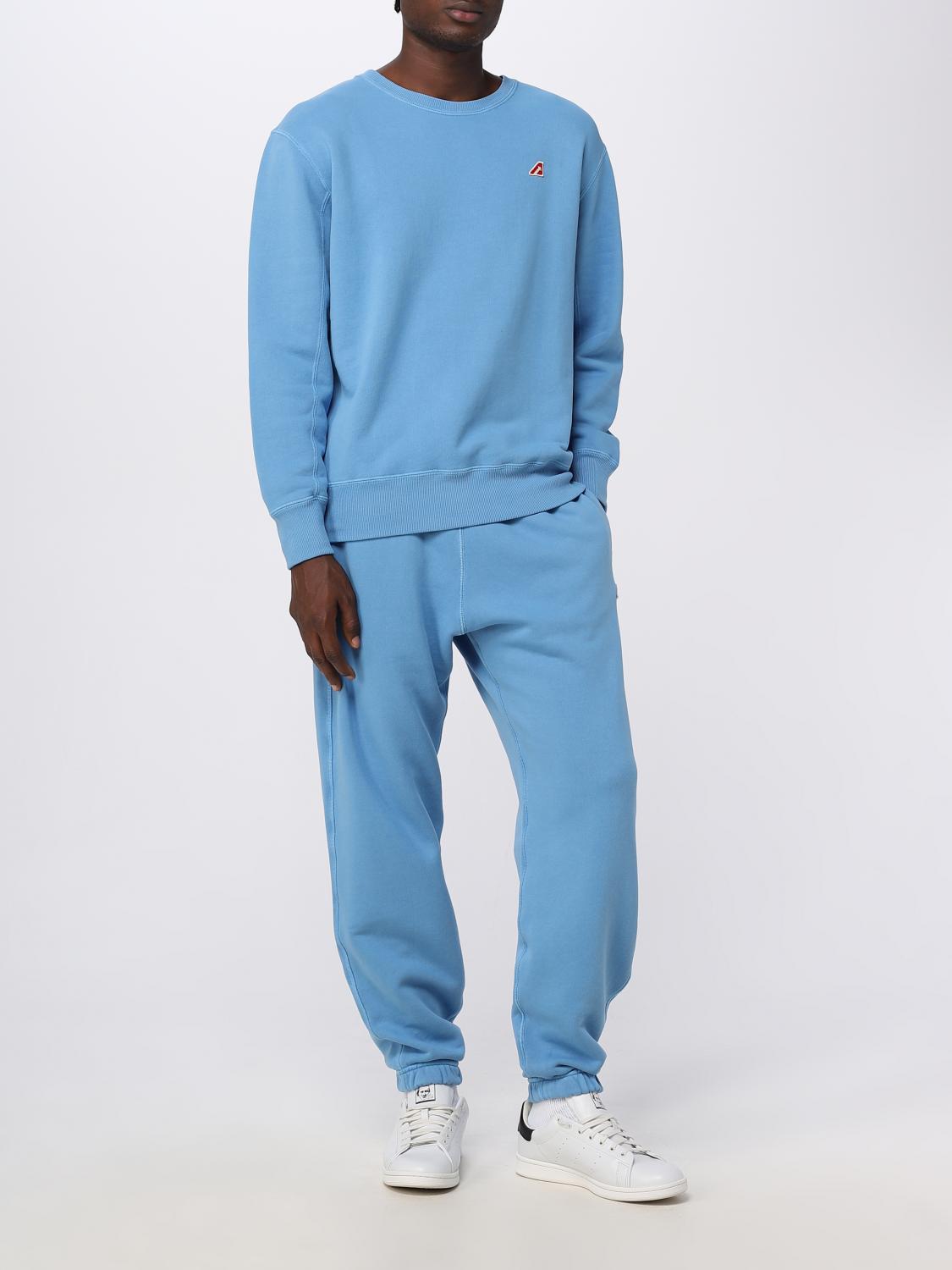 AUTRY PANTS: Autry jogger pants in cotton, Gnawed Blue - Img 2