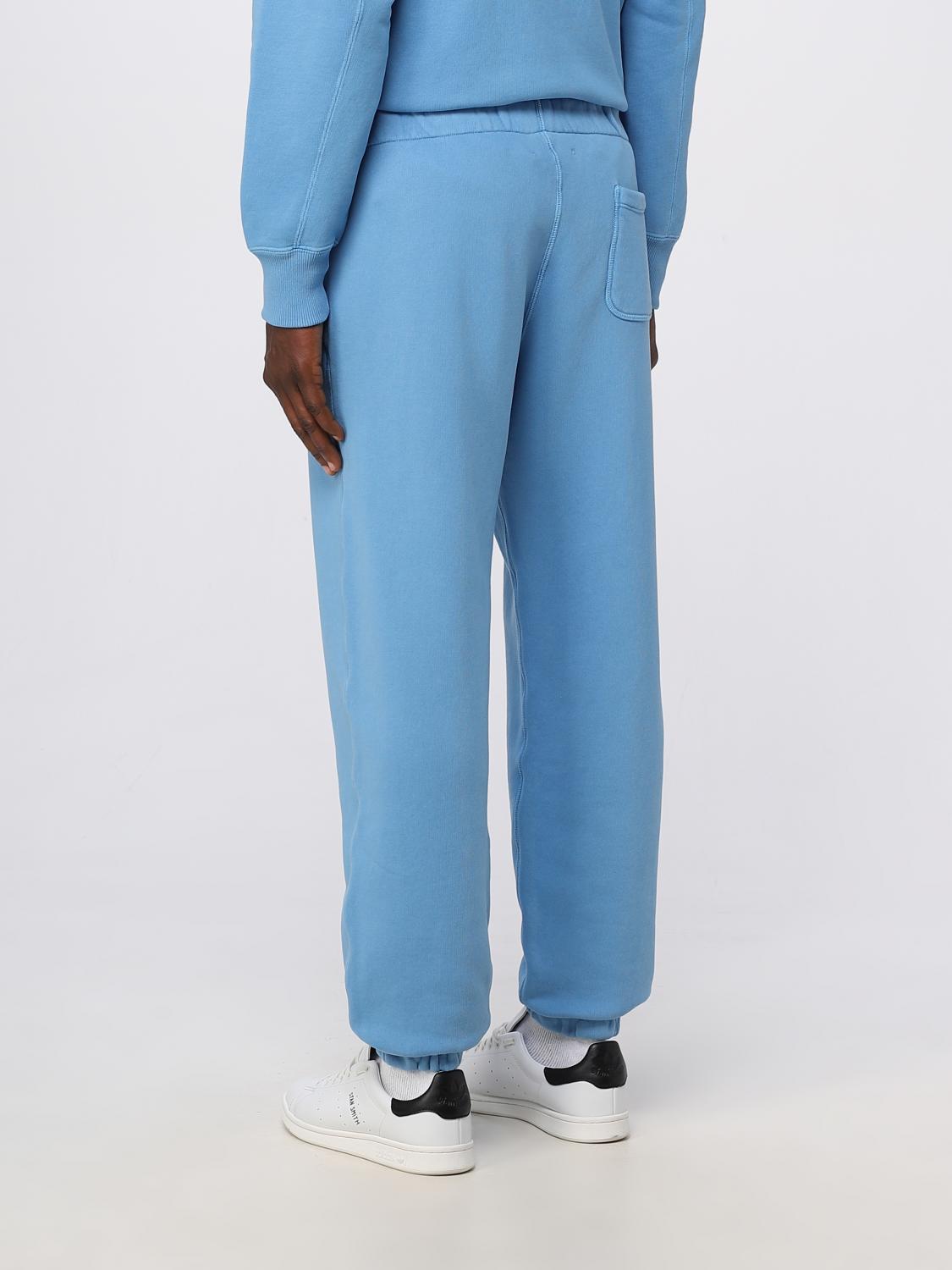 AUTRY PANTS: Autry jogger pants in cotton, Gnawed Blue - Img 3