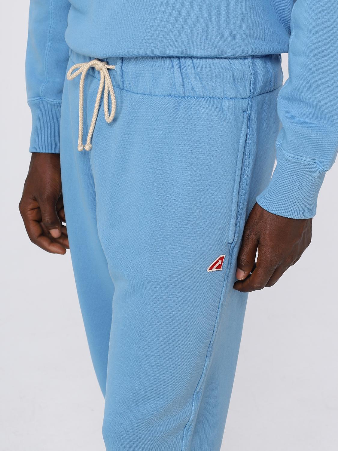 AUTRY PANTS: Autry jogger pants in cotton, Gnawed Blue - Img 4