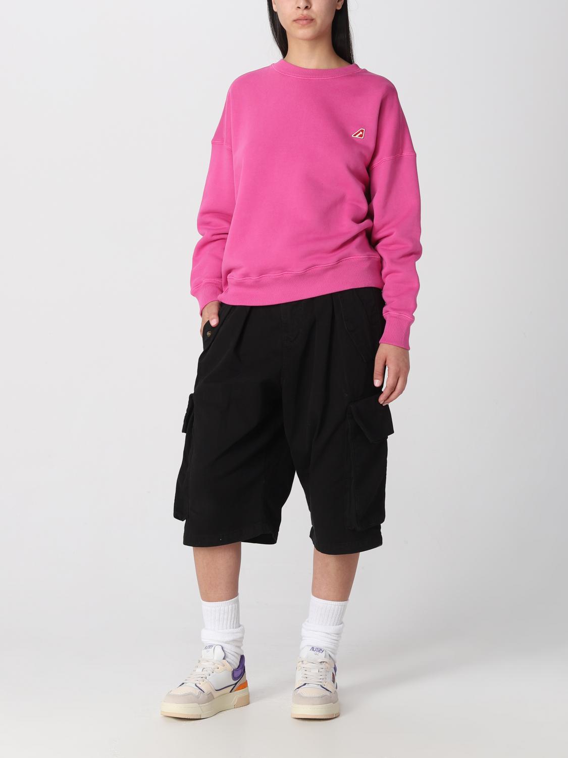 AUTRY FELPA: Felpa Autry in cotone, Fuxia - Img 2